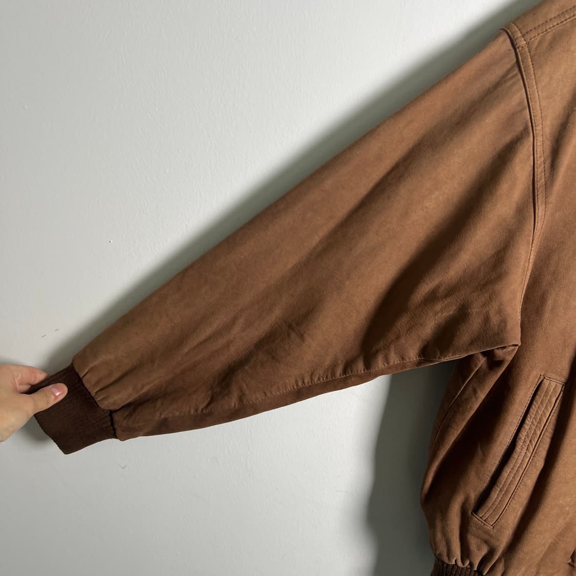 vtg 빈티지 오리지널 양가죽 스웨이드 봄버 자켓  상품이미지7