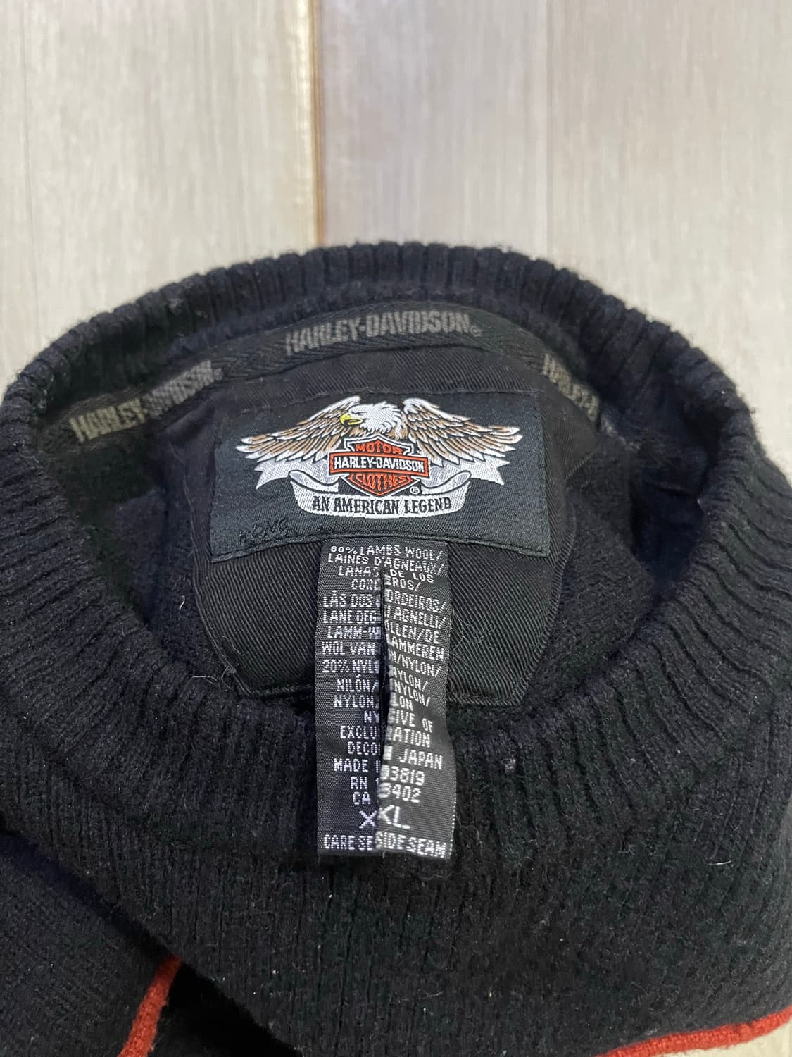 할리 데이비슨 빈티지 니트 xxl 사이즈 상품이미지5