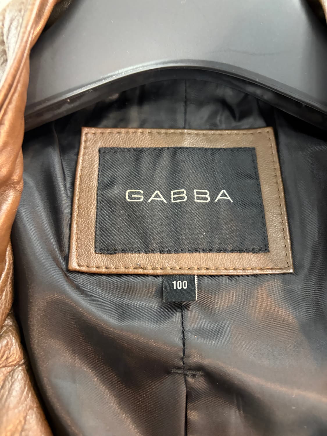 GABBA 가바 브라운 가죽자켓 100 상품이미지7