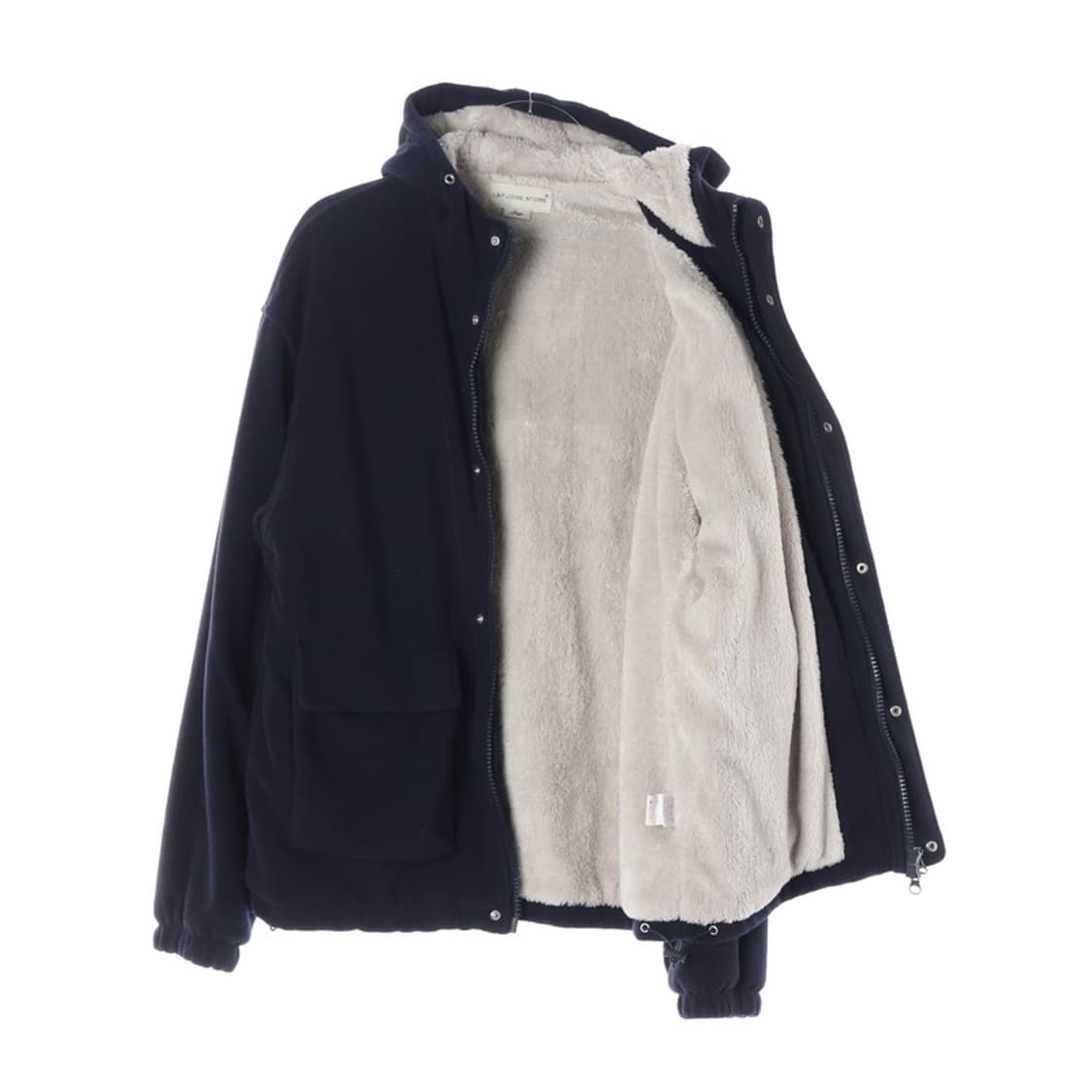 라퍼지스토어 네이비 덤블 후드 플리스 자켓 L 상품이미지2