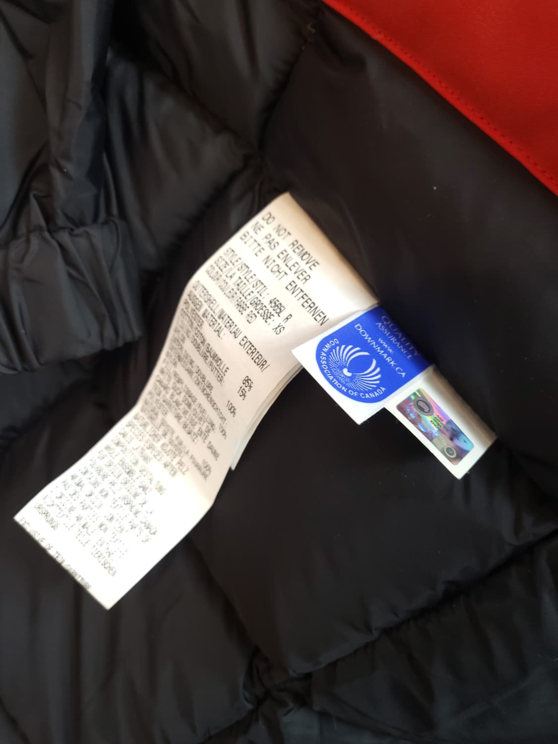 캐나다구스 익스페디션 레드패딩 85-90 XS 새제품급 상품이미지9