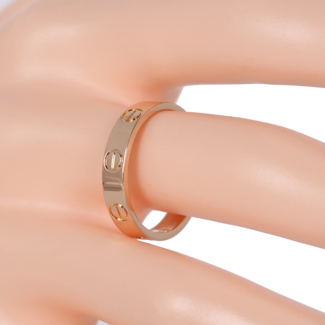 까르띠에 핑크골드 러브링 스몰 모델 18K PG 반지 50호 보증서 상품이미지8