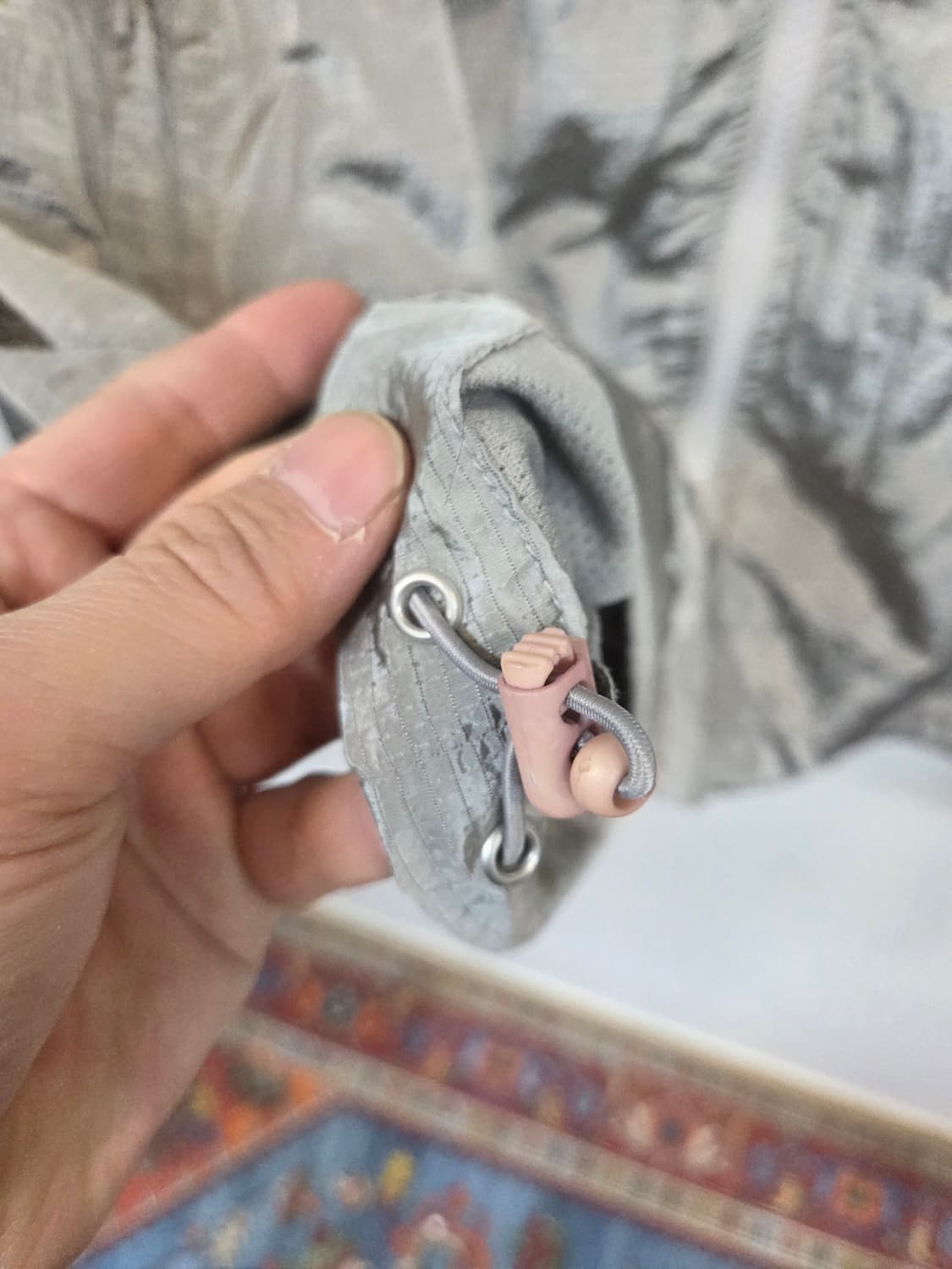 에이치덱스 메탈 컬러 빅로고 바람막이 집업자켓 L 오버핏  상품이미지4