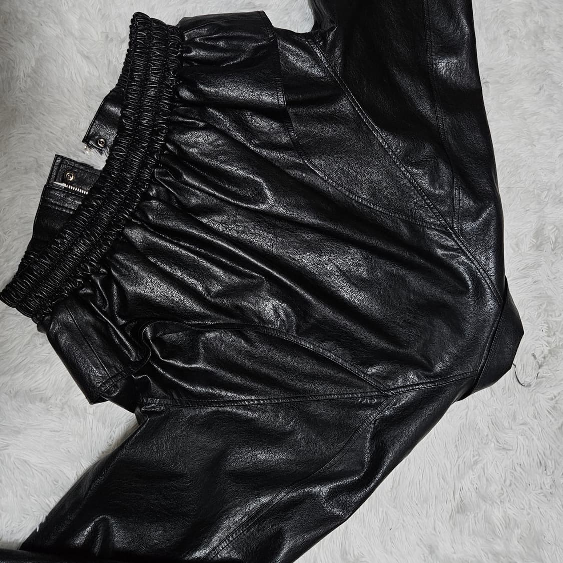 트리밍버드 Placket Leather Blouson [ Black ] 상품이미지6