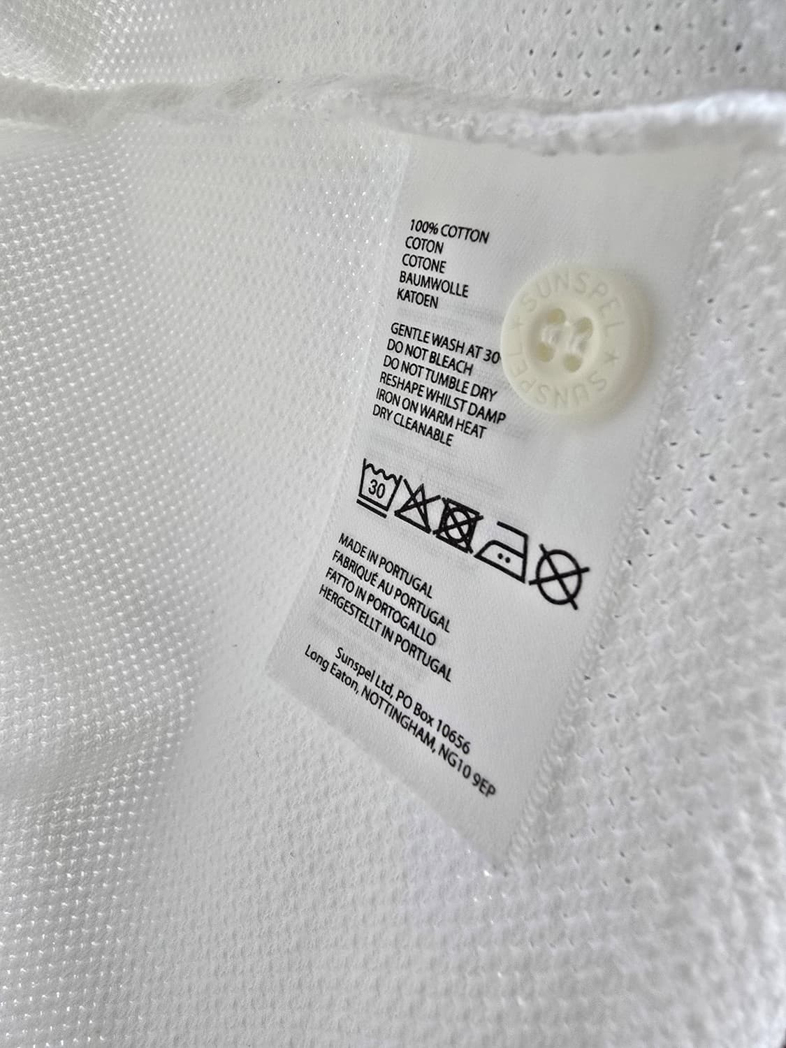 선스펠 화이트 오픈 카라 반팔 셔츠 (1687) 상품이미지4