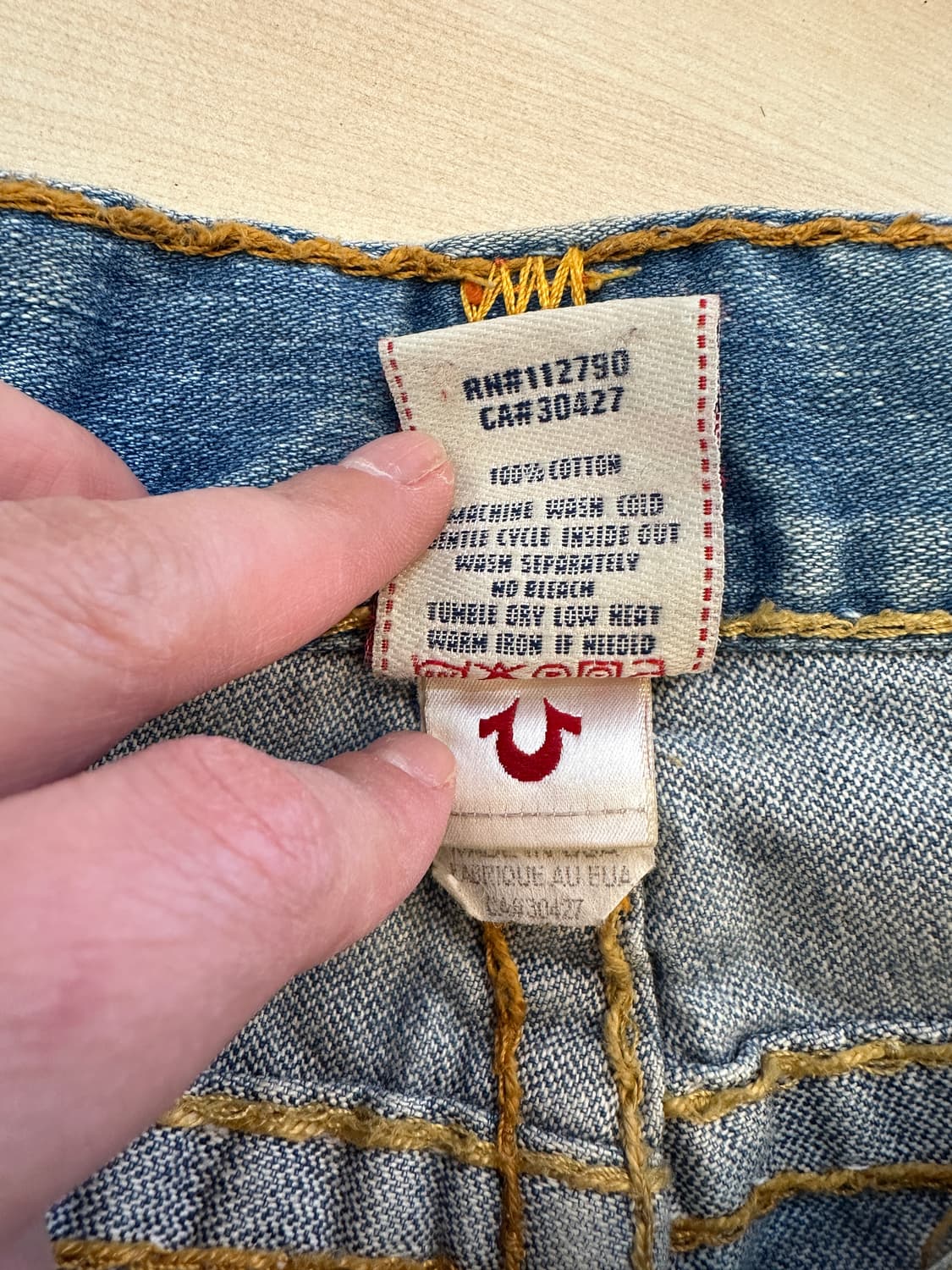 33)트루릴리전 USA 중청 세미 부츠컷 상품이미지6