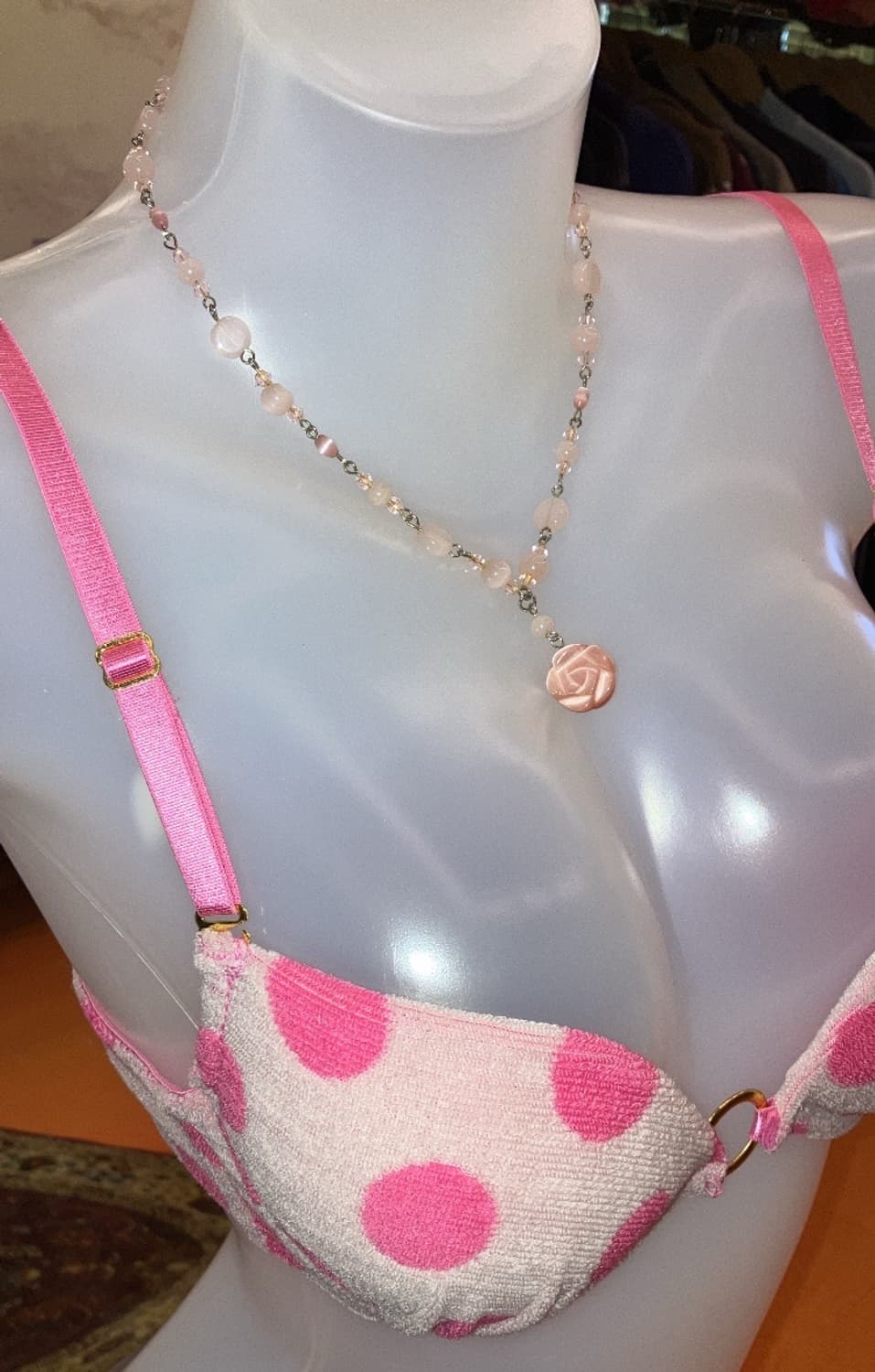 pink rose necklace 상품이미지2