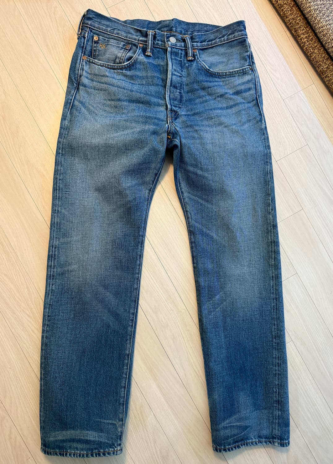 rrl 더블알엘 힐스뷰 스트레이트 데님 32x30 상품이미지2