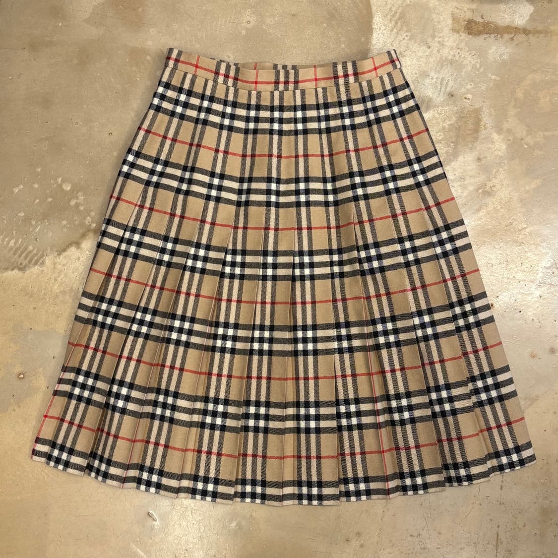 버버리 노바체크 울 미디 스커트 상품이미지3