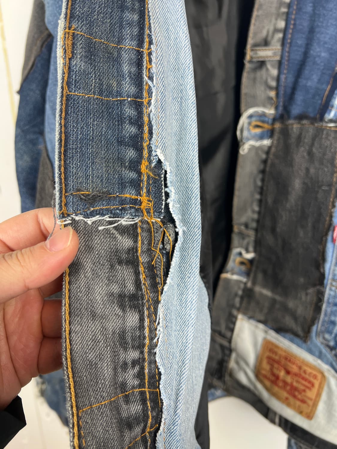 리바이스 패치워크 커스텀 데님 자켓 OS 상품이미지7