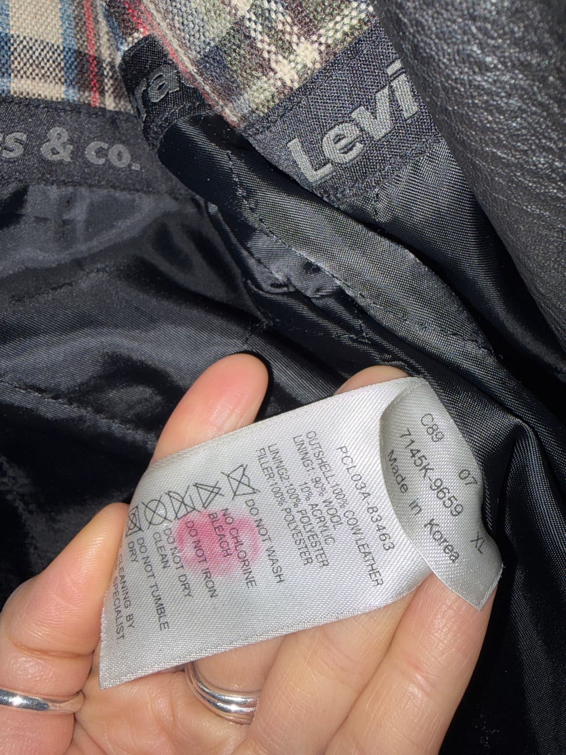 리바이스 소가죽 코치 자켓 XL  상품이미지6