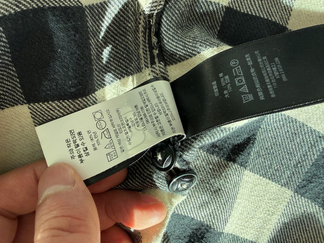 더블알엘 버팔로 체크 트윌 셔츠 xl 상품이미지3