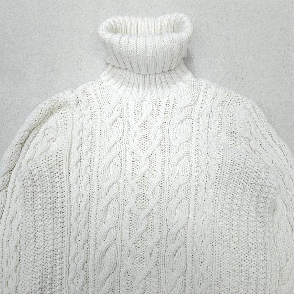 폴로 랄프 로렌 터틀넥 아란 니트 L 상품이미지4