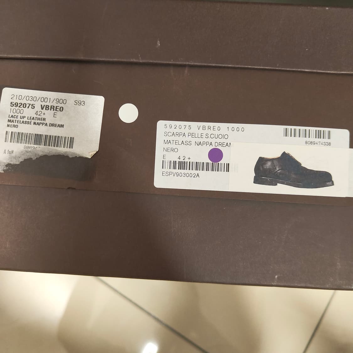 보테가베네타 퀼팅 더비 42.5 상품이미지9