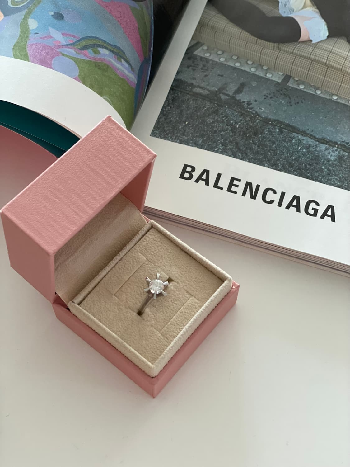 실버925 큐빅 다이아셋팅 반지 상품이미지3