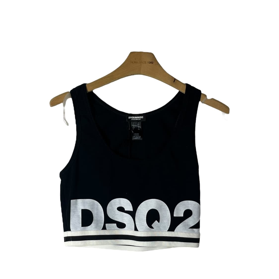 [DSQUARED2] 디스퀘어드2 로고 밴딩 크롭 슬리브리스 (새상품) 상품이미지1
