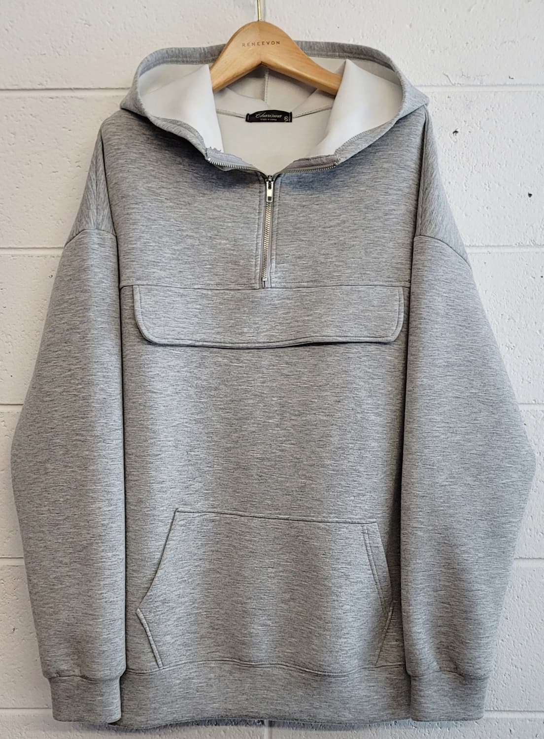 카리스마 폴리 오버핏 후드티셔츠 판매 상품이미지2