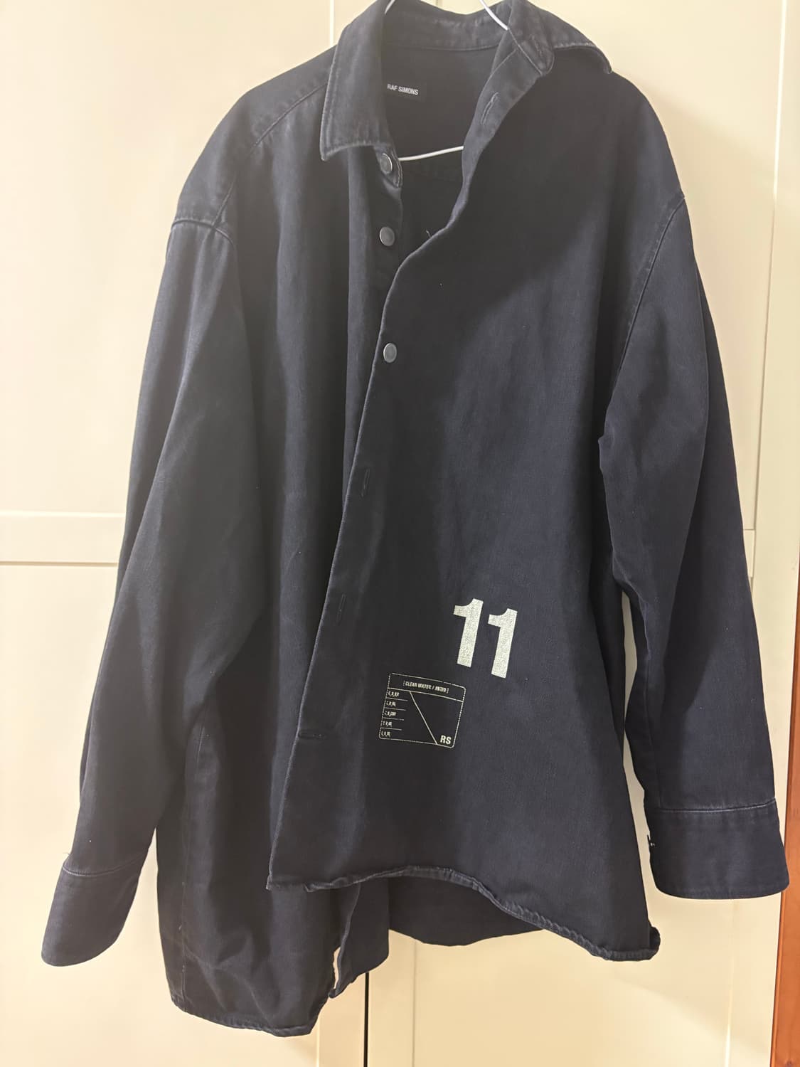 라프시몬스 데님 자켓 오바사이즈 상품이미지2