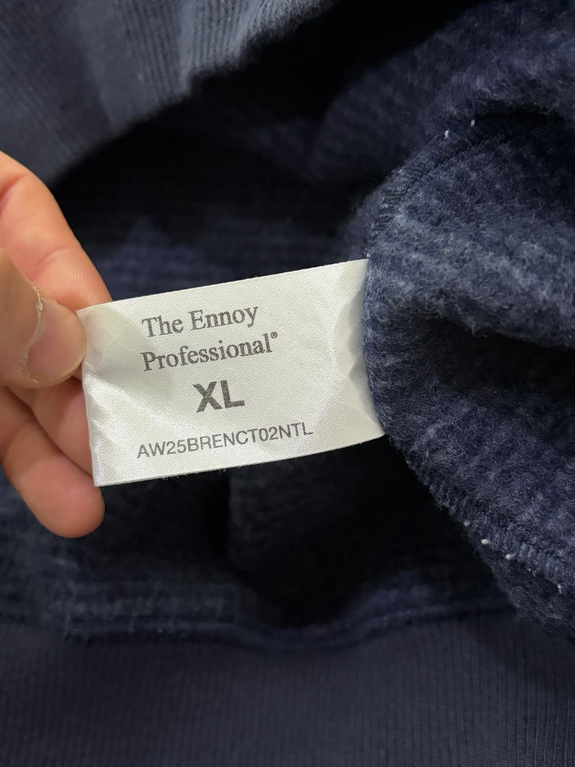 Ennoy 엔노이 스트라이프 보더 후드 25AW 상품이미지3