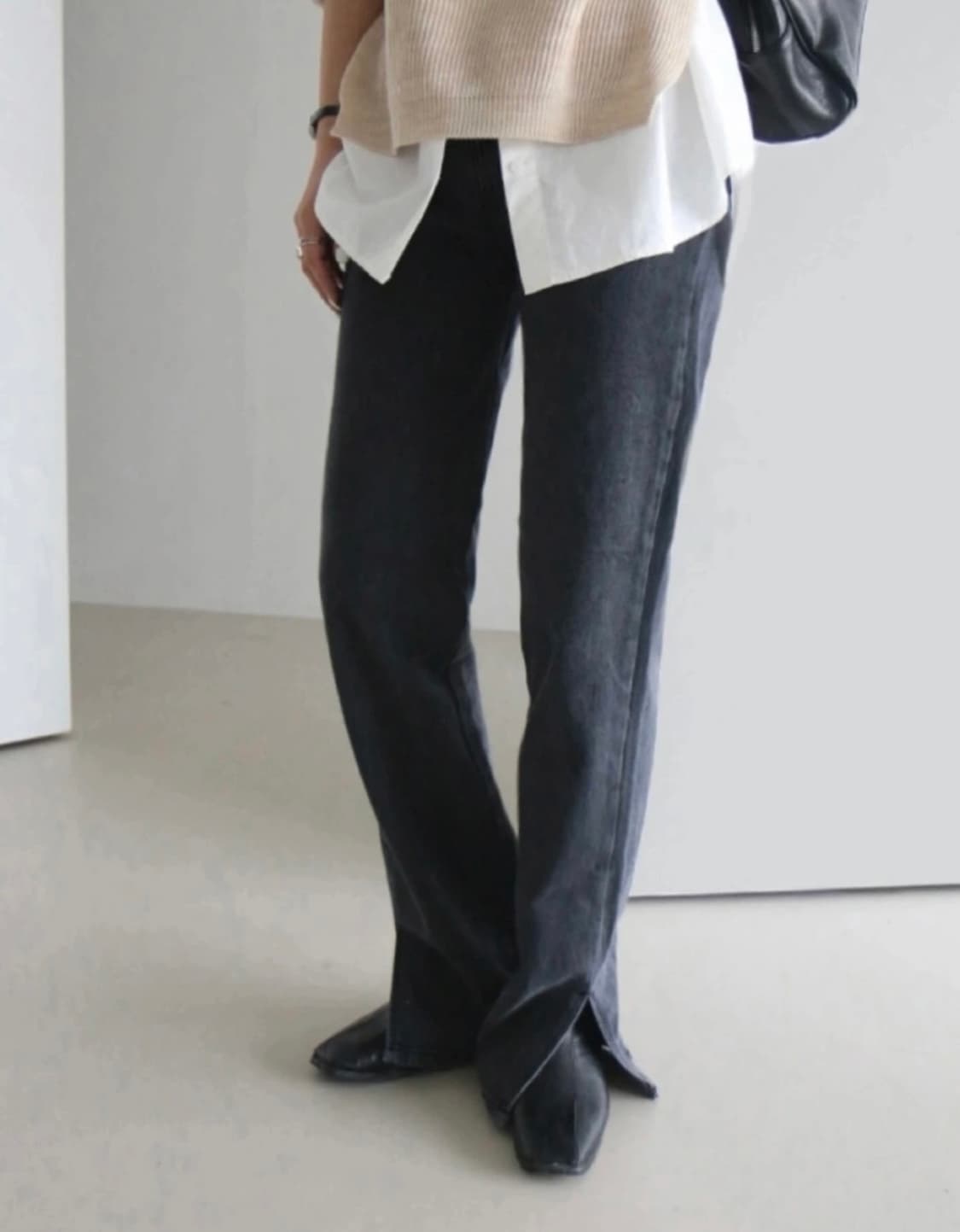 흑청일자팬츠m 상품이미지7