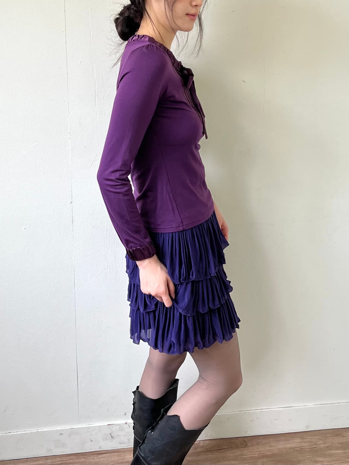 courreges 퍼플 블라우스 상품이미지6