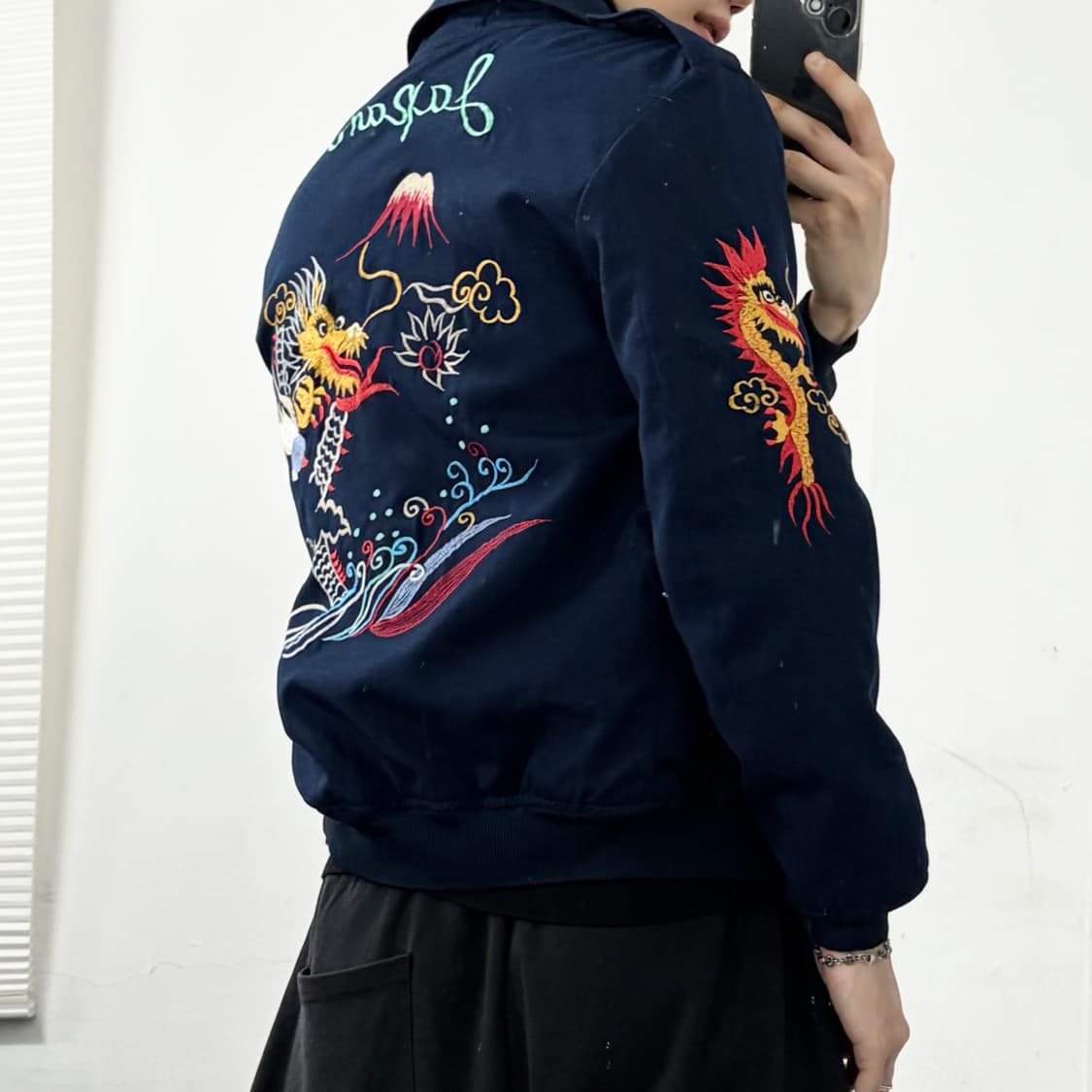 드래곤 자수 스카쟌 자켓 상품이미지2