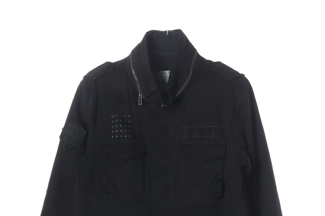 ANDEW 밀리터리 와펜 블랙 하이넥 야상 자켓 XL 상품이미지3