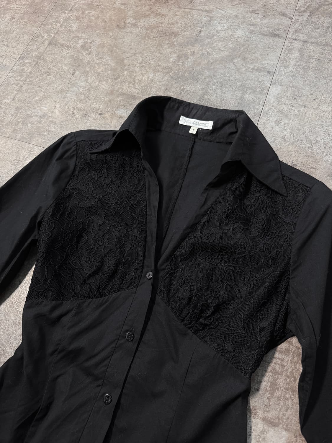 나라카미체 레이스 디테일 블라우스 상품이미지5