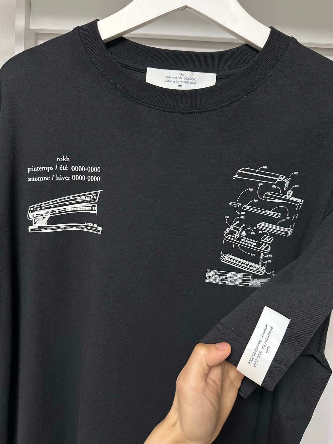 H&M x ROKH 콜라보 반팔 L 급처 상품이미지5