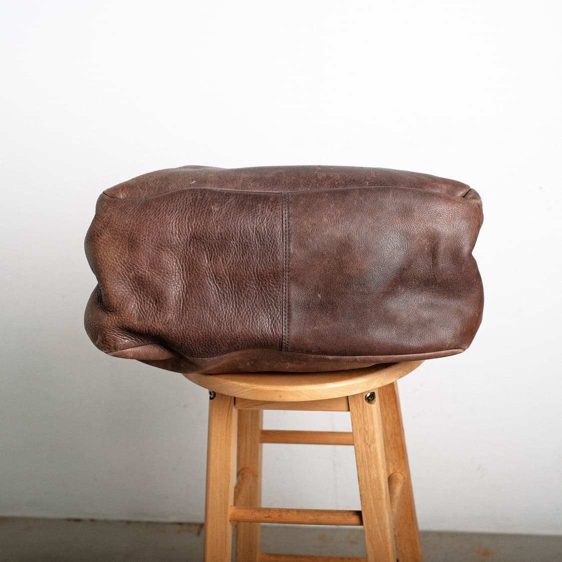 Yuketen 유케텐 블루 스트랩 레더 토트백 브라운 상품이미지9