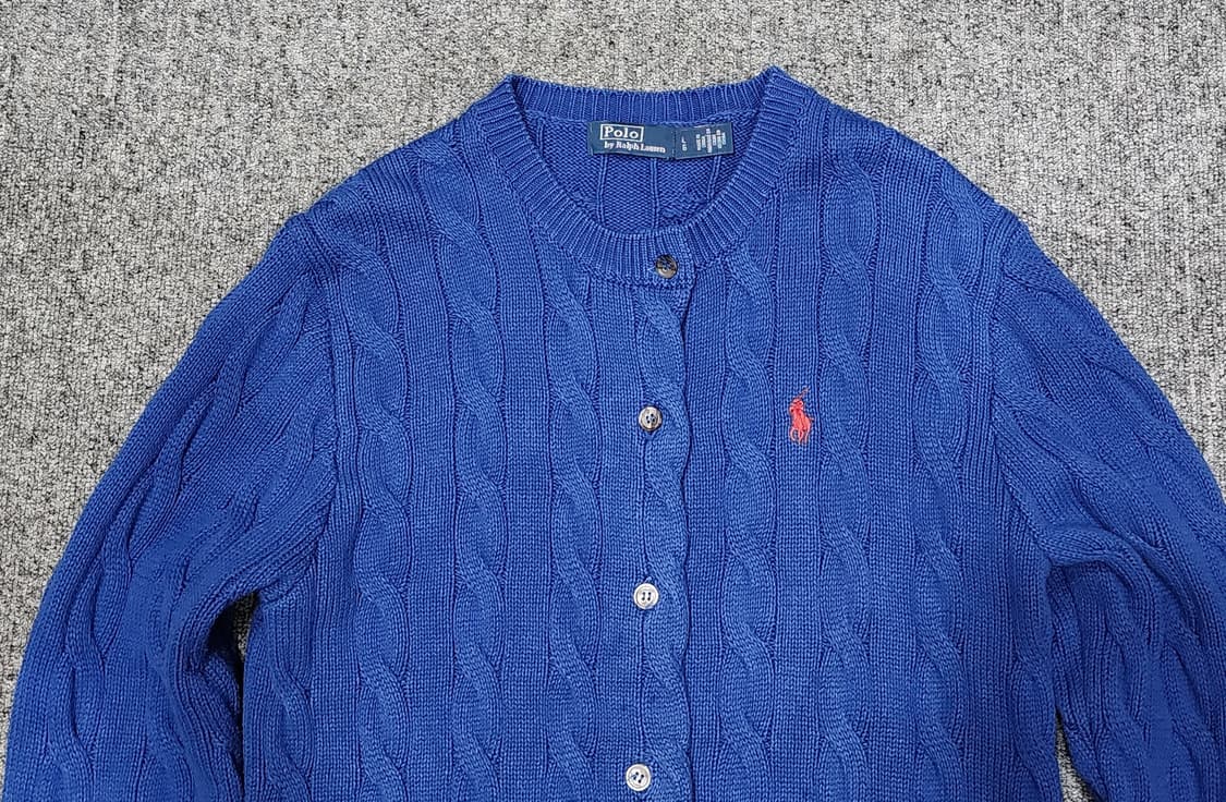 폴로 랄프로렌 꽈배기 케이블 니트 가디건 L 상품이미지4