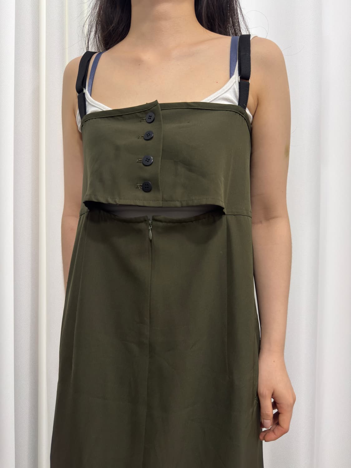 khaki cutout onepiece 상품이미지3