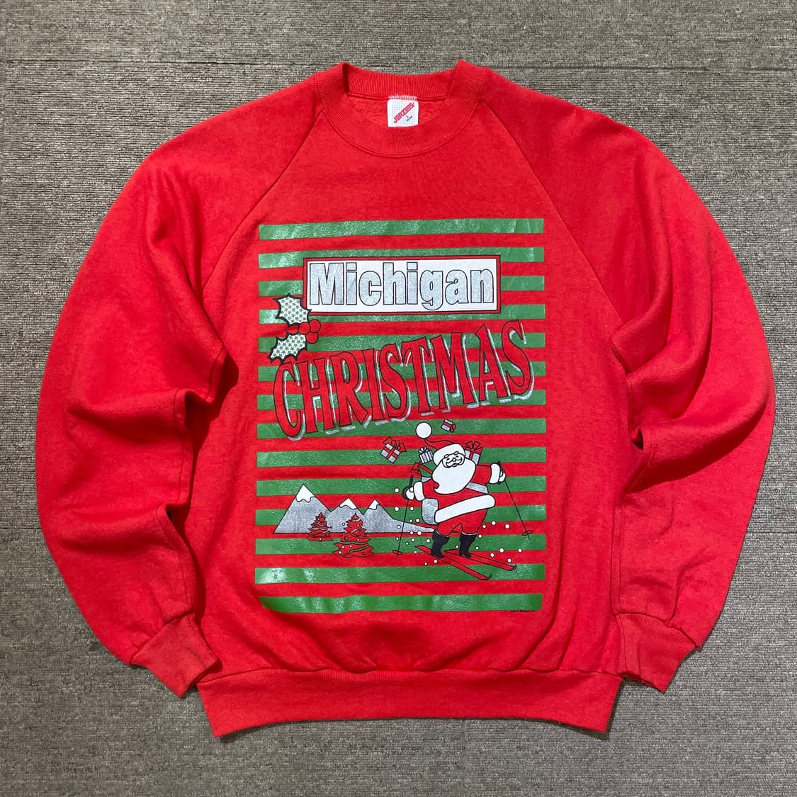 (L) USA Jerzees 저지스 크리스마스 프린팅 스웻셔츠 맨투맨 상품이미지1