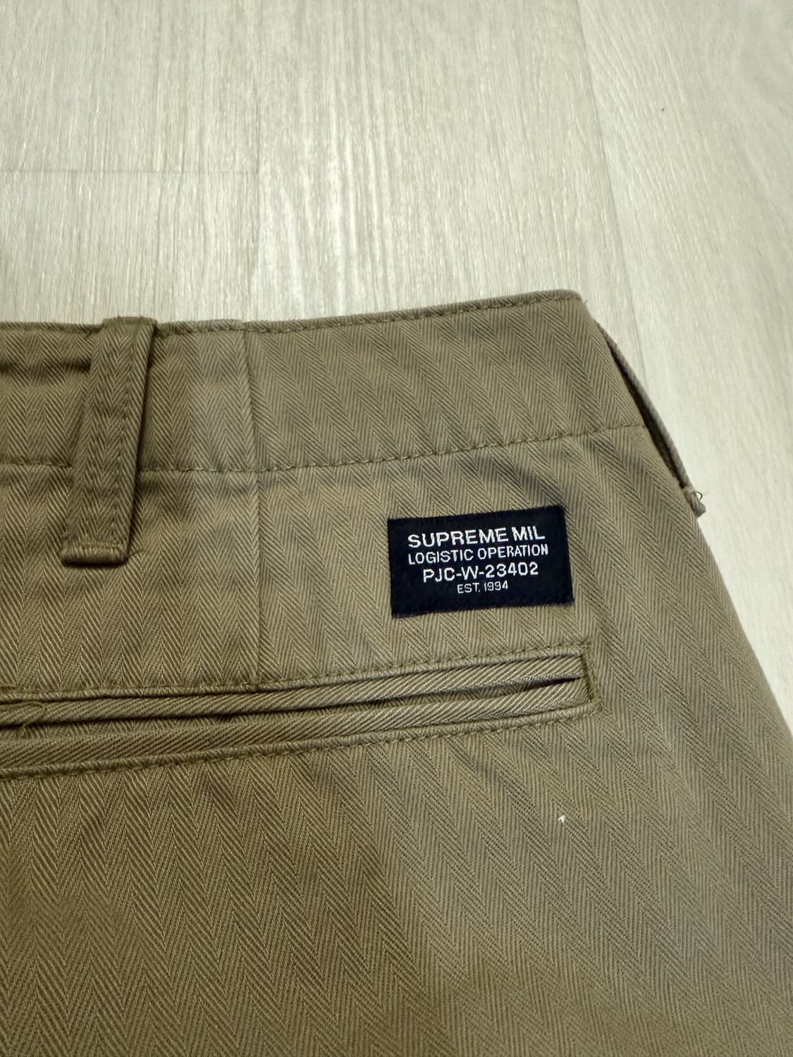 슈프림 24fw 헤링본 치노팬츠 상품이미지7