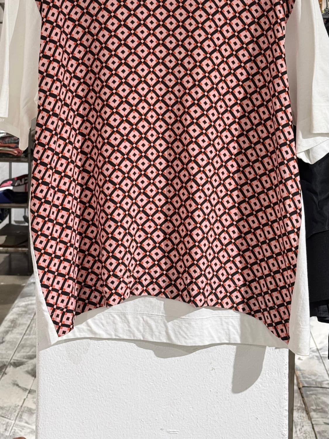 마르니 화이트 패턴 실크 코튼 혼방 티셔츠 상품이미지5