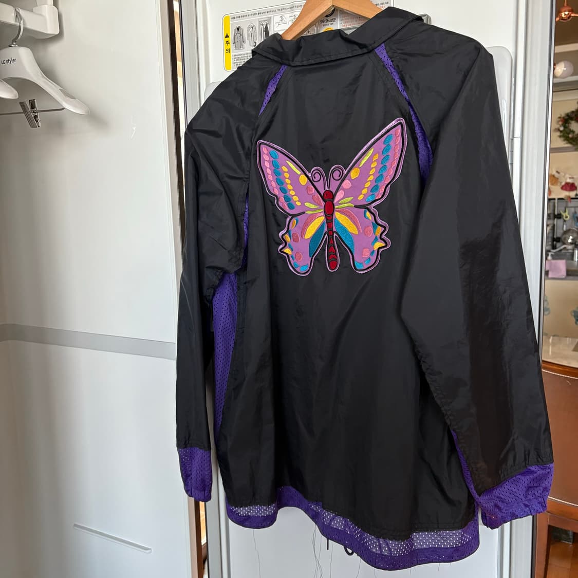 [L] 니들스 리빌드 백로고 코치자켓 블랙 상품이미지2