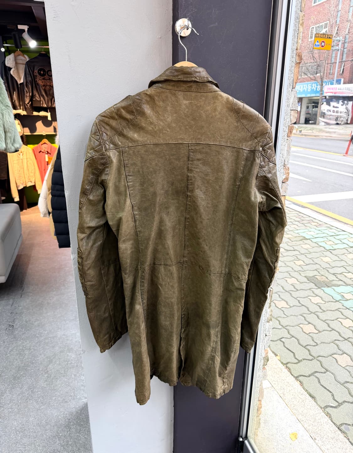 M/ 디젤 아카이브 램스킨 레더 롱코트 자켓 상품이미지9