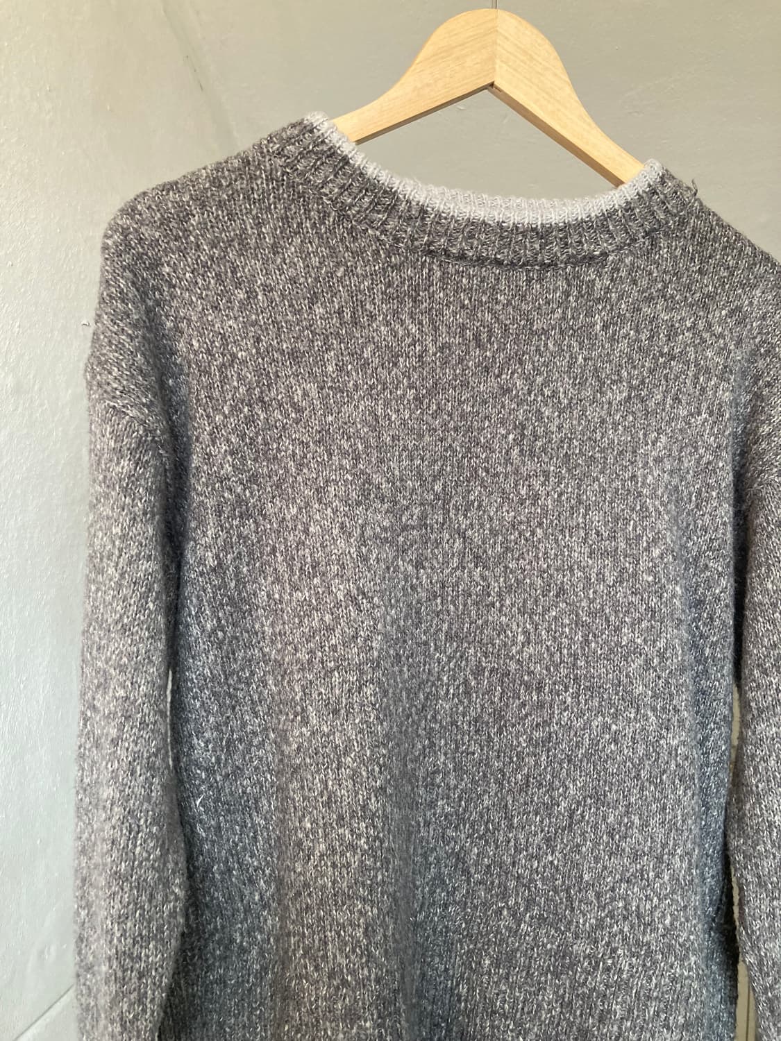 빈티지 그레이 레이어드 니트 상품이미지2