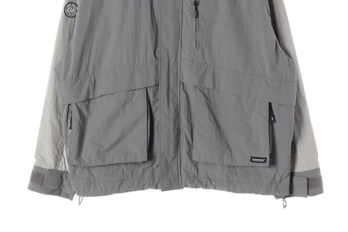 코드그라피 테크니컬 유틸리티 후드 윈드브레이커 그레이 M 상품이미지5