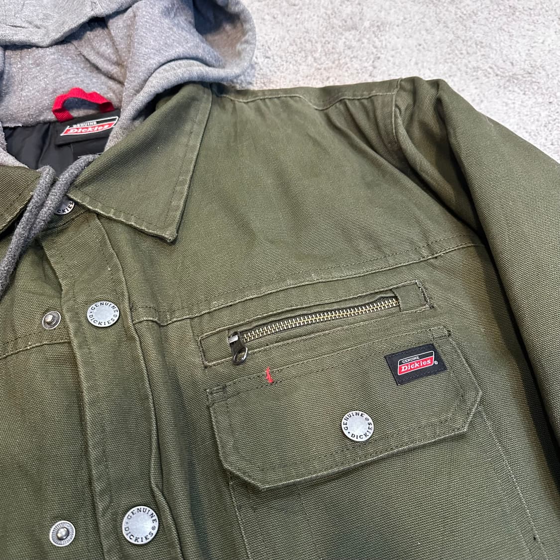 디키즈 워크웨어 카키 후디 자켓2XL 상품이미지3