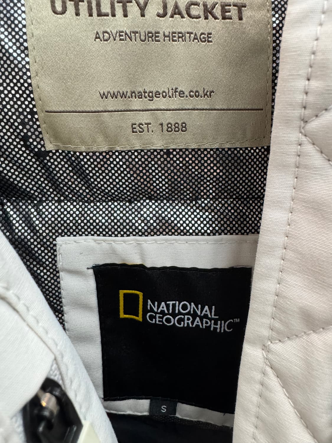 내셔널지오그래픽 와펜로고 덕다운 숏 후드패딩 S(M~L) 상품이미지6