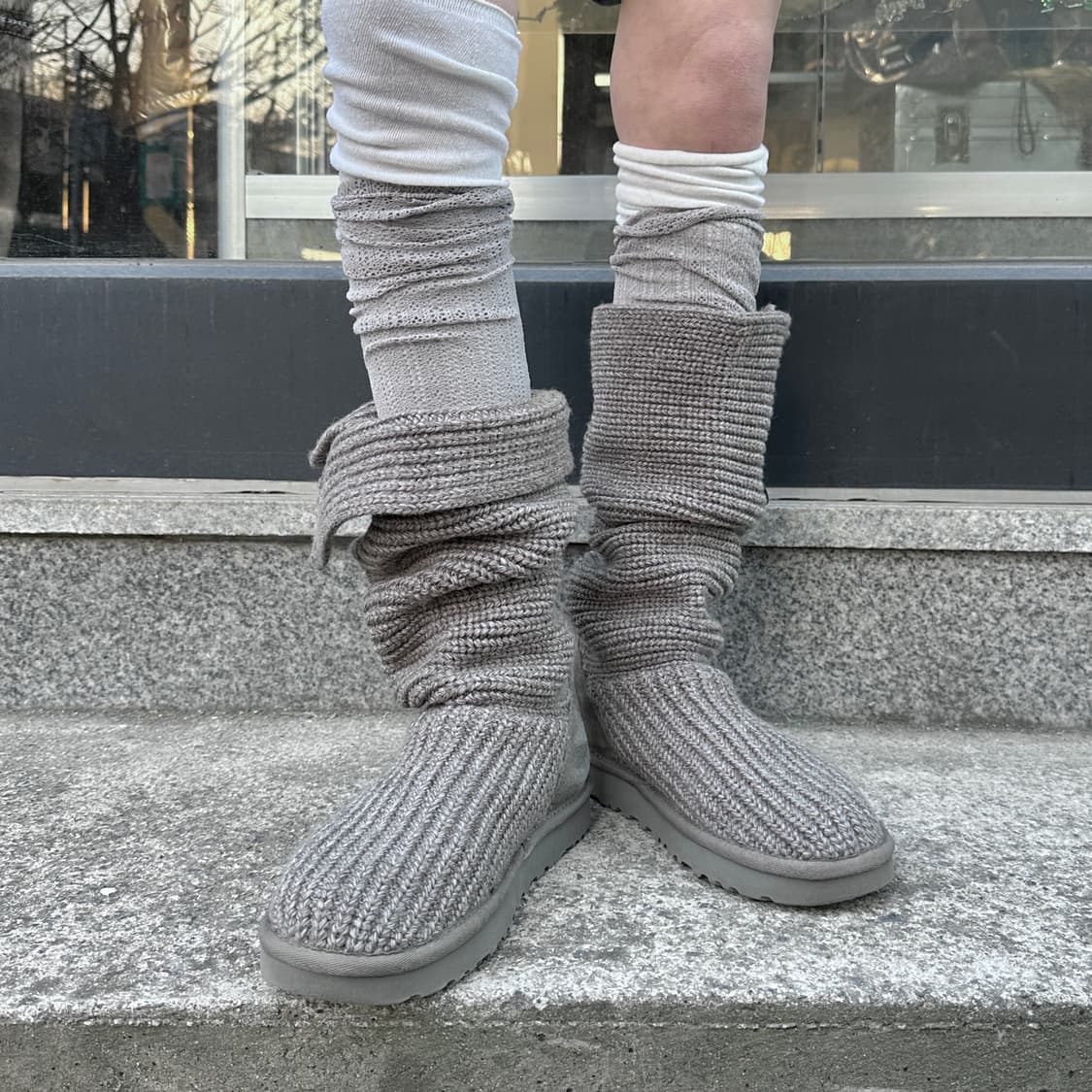 00s 그레이 니트 어그 카디 부츠 상품이미지9