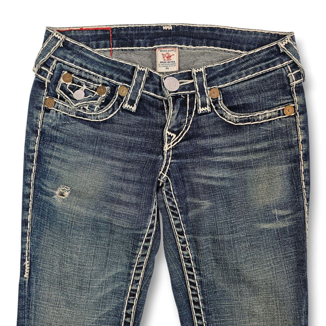 25 True Religion 트루릴리전 USA 플랩 플레어 진 상품이미지6