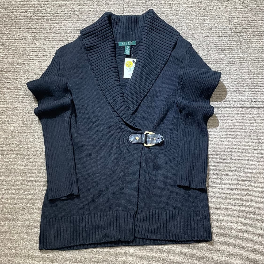 (M) LAUREN 로렌 랄프 로렌 숄 카라 니트 가디건 상품이미지3