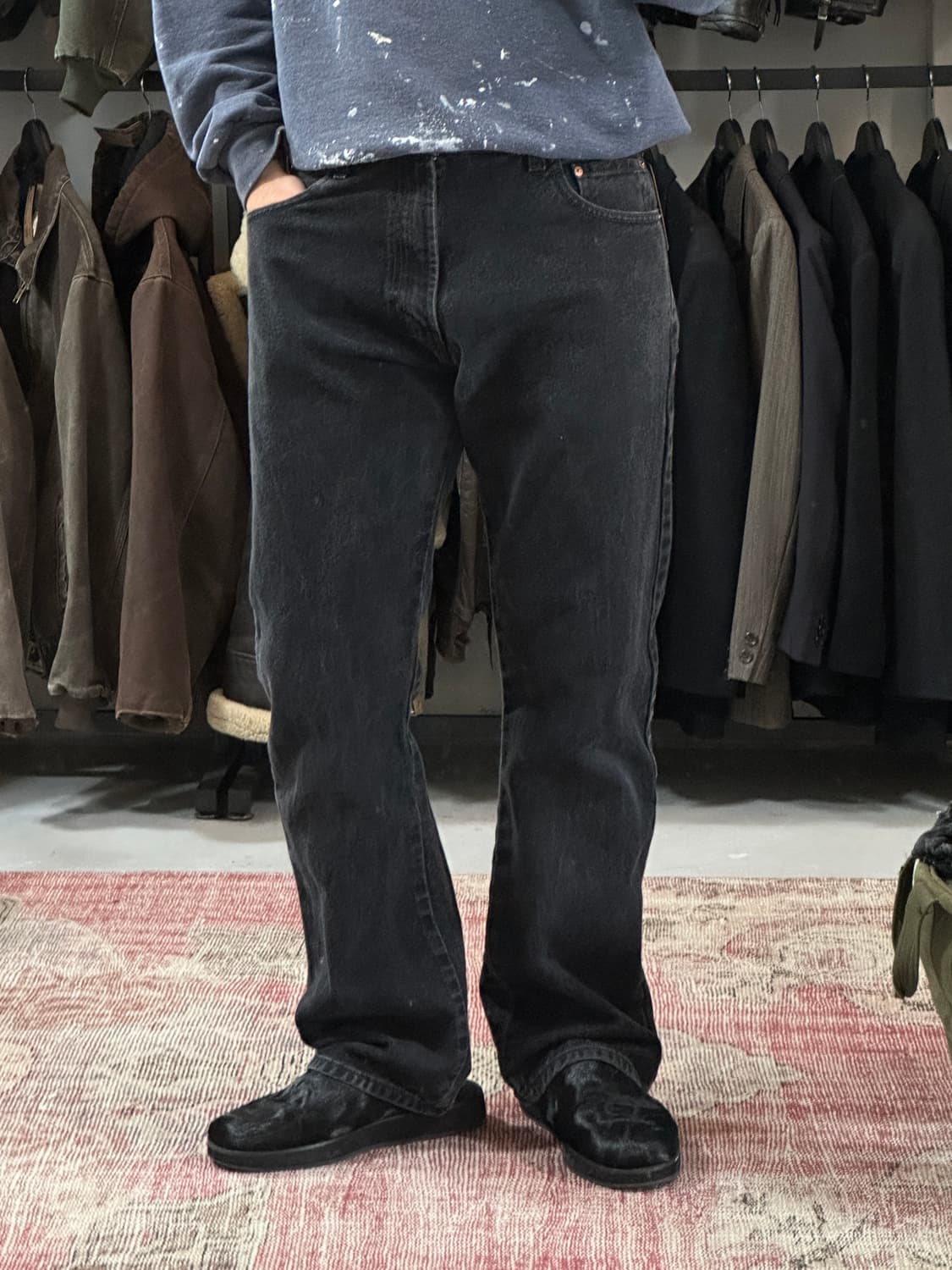 00's 리바이스 517 블랙 부츠컷 플레어진 상품이미지10