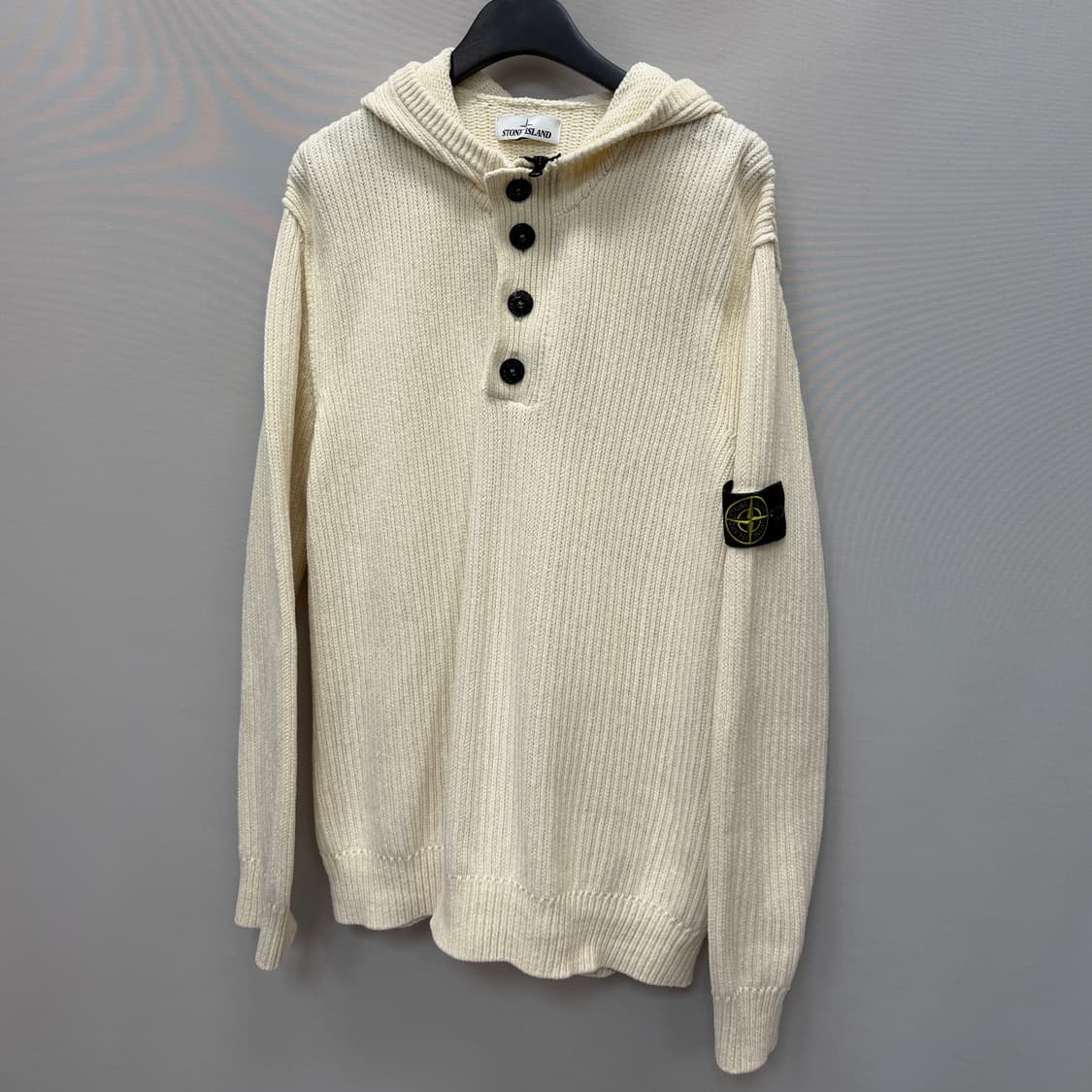 스톤아일랜드 와펜패치 반집업 후드 니트 ( 110 ) 상품이미지3