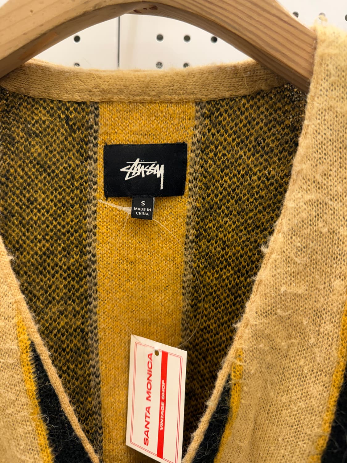 스투시 모헤어 버티컬 스트라이프 가디건 U875 상품이미지5