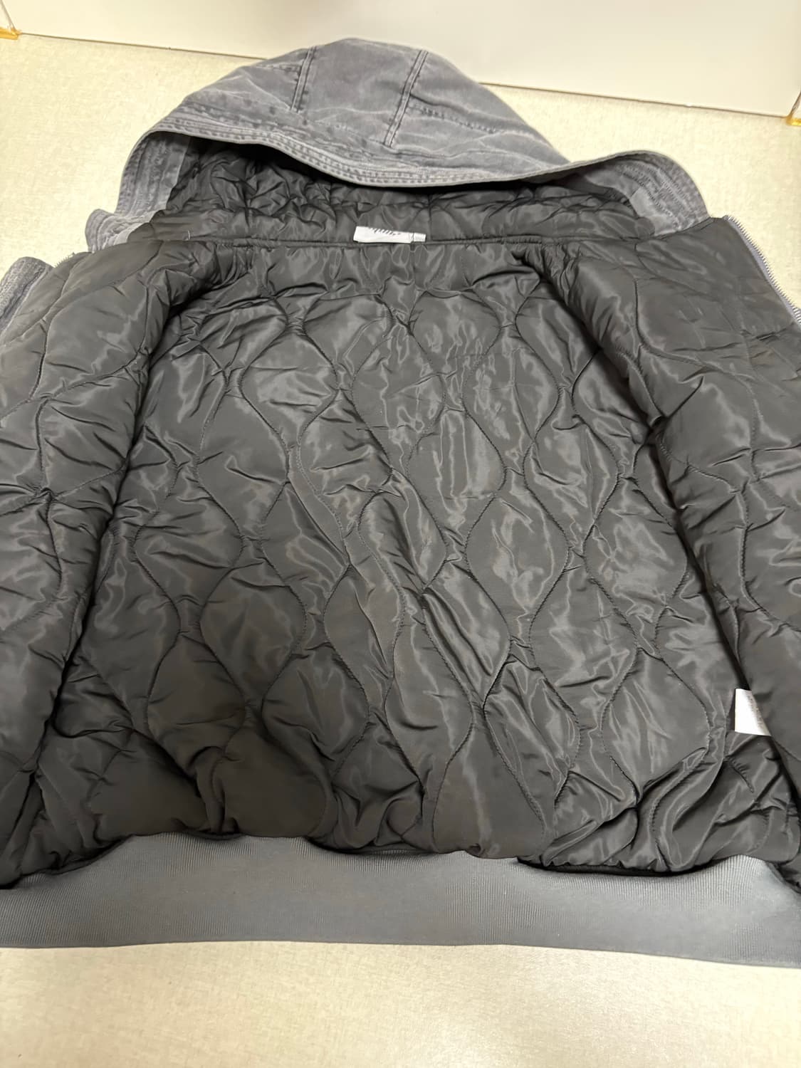 엑스톤즈 봄버 자켓 차콜 1사이즈 상품이미지3