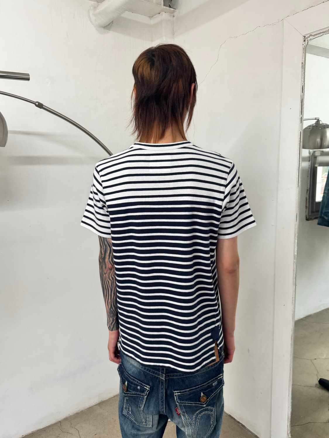 사카이 투톤 스트라이프 티셔츠 상품이미지2
