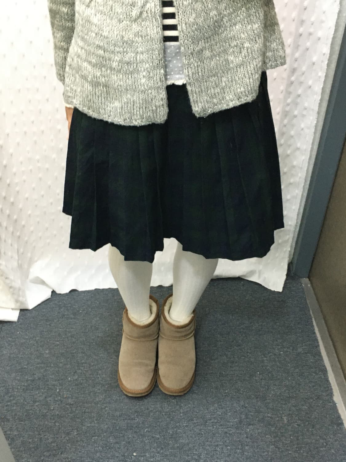 타탄체크 플리츠 미니 스커트 상품이미지4